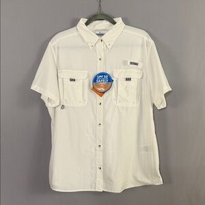 White Short Sleeve Women’s UPF 50 Omni-Shade Casual Shirt